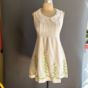 Vintage Floral Peter Pan Collar Dress